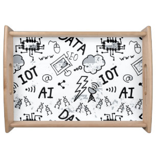 Large Serving Tray, Natural Tray