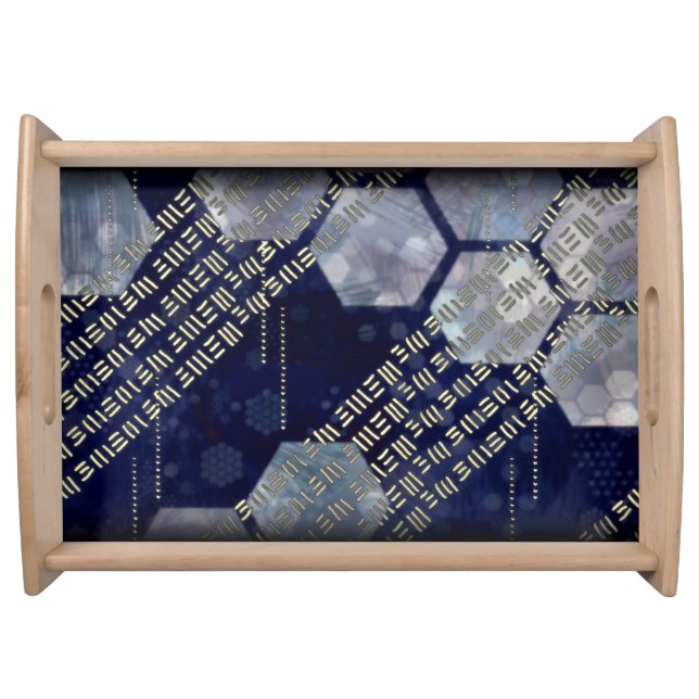 Large Serving Tray, Natural Tray (Front)