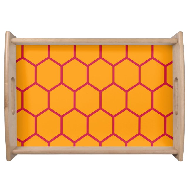 Large Serving Tray, Natural Tray (Front)