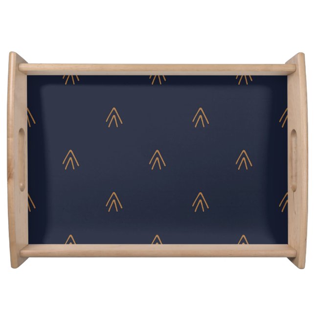 Large Serving Tray, Natural Tray (Front)