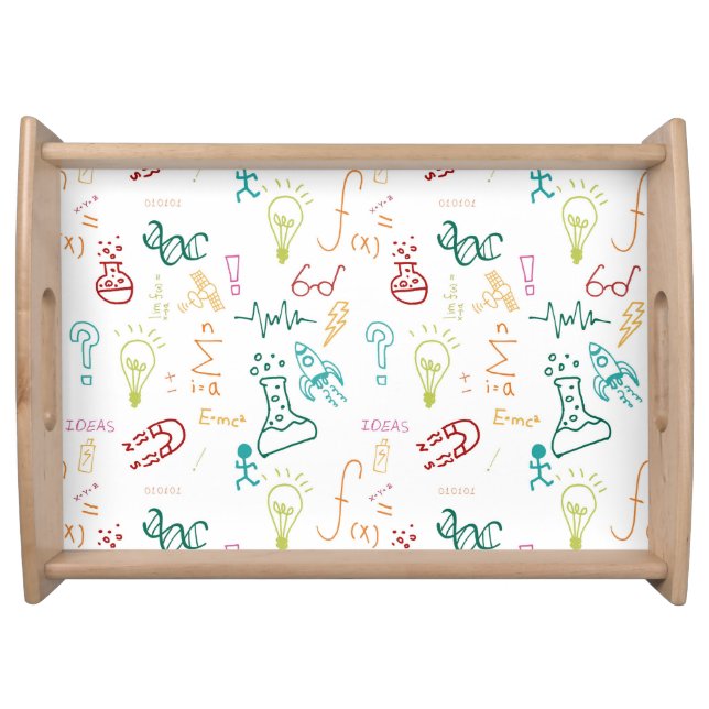 Large Serving Tray, Natural Tray (Front)