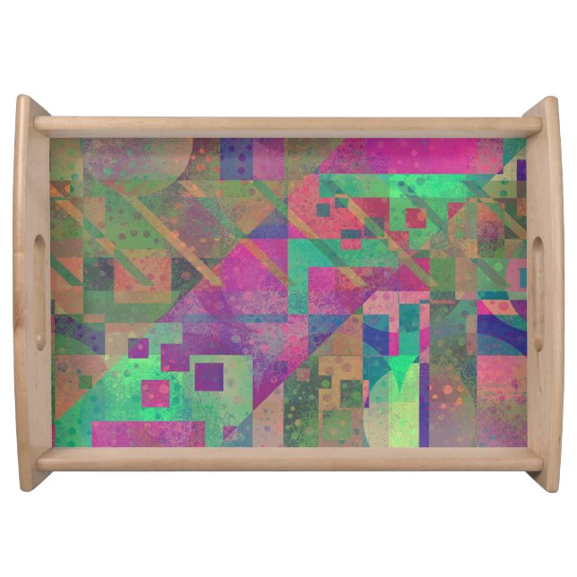 Large Serving Tray, Natural Tray (Front)