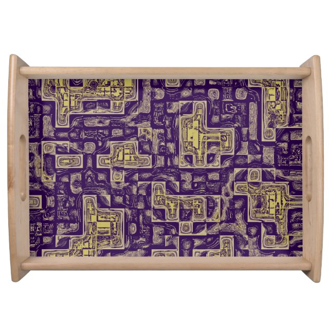 Large Serving Tray, Natural Tray (Front)