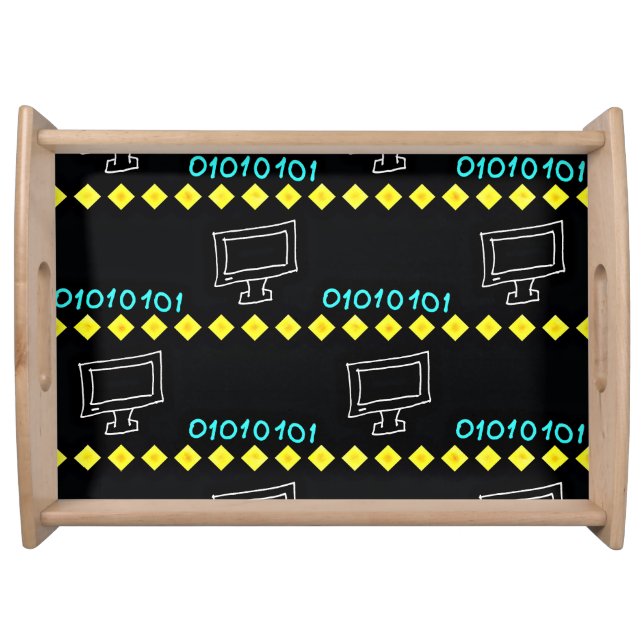 Large Serving Tray, Natural Tray (Front)