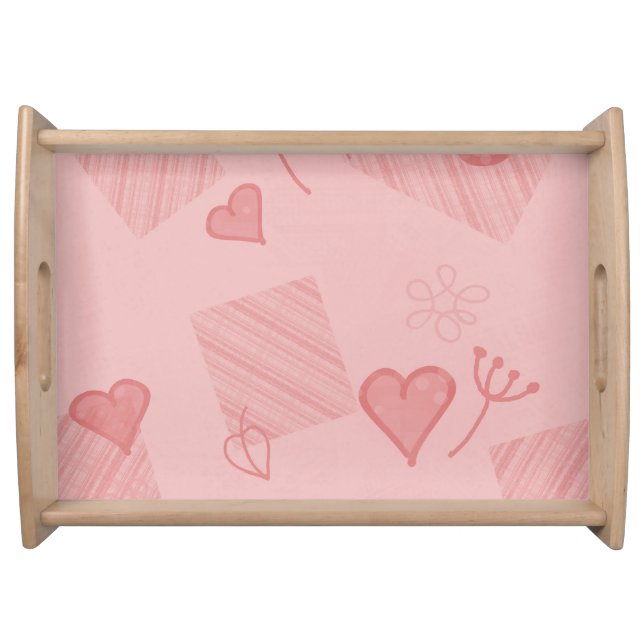 Large Serving Tray, Natural Tray (Front)