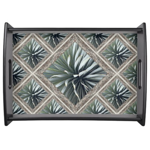 Large Serving Tray with Lovely Yucca