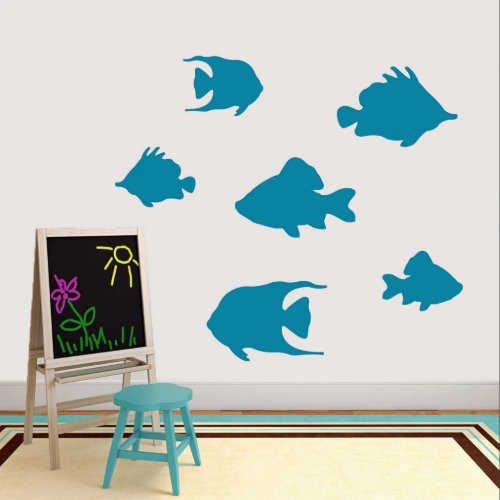 Large Set Of Fish Wall Decal Pack