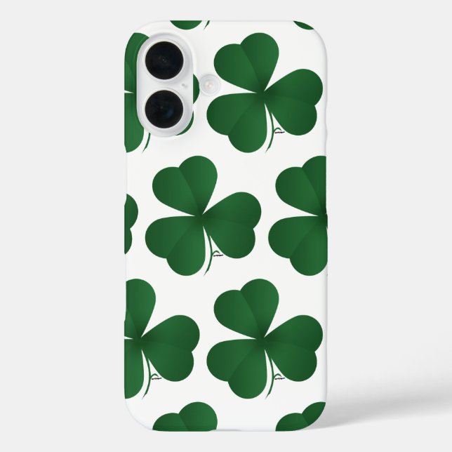 Large Shamrock Case-Mate iPhone Case (Back)