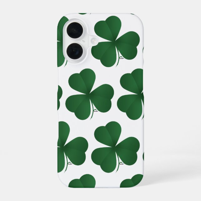 Large Shamrock Iphone Case (Back)