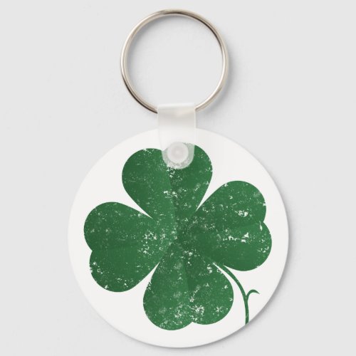 Large Shamrock _ vintage style Keychain