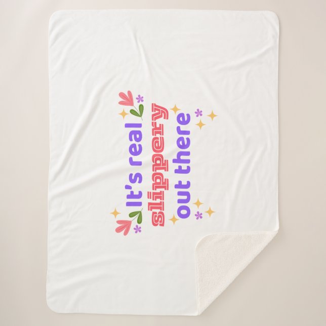 Large Sherpa Blanket Best Chirps Hockey (Front)
