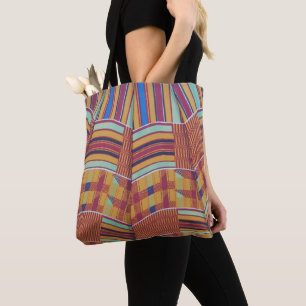 Large Shopping Grocery Tote Bag African Print