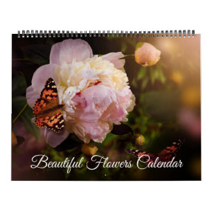 Large Size Beautiful Flowers Calendar