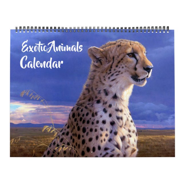 Large Size Exotic Animals Calendar (Cover)