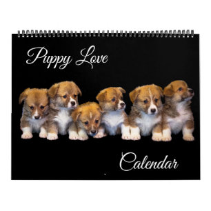 Large Size Puppy Love Calendar