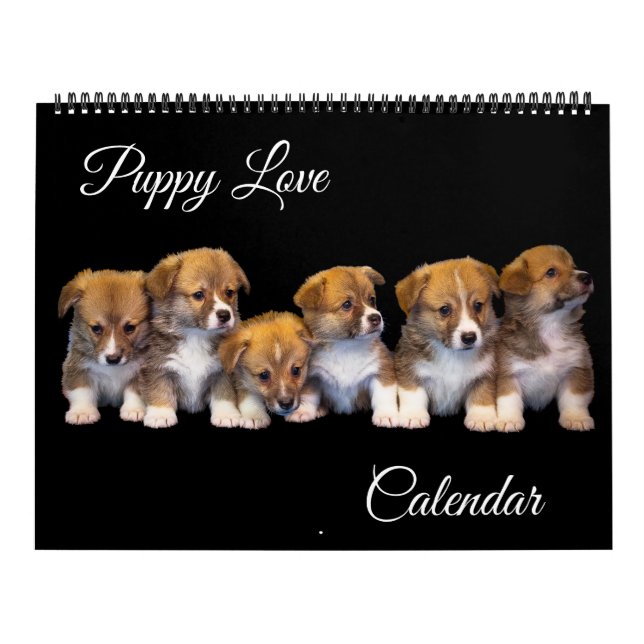 Large Size Puppy Love Calendar (Cover)