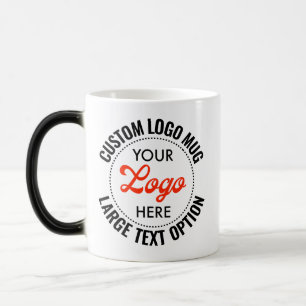 Large Size Text Promotional Logo Heat Changing Mug