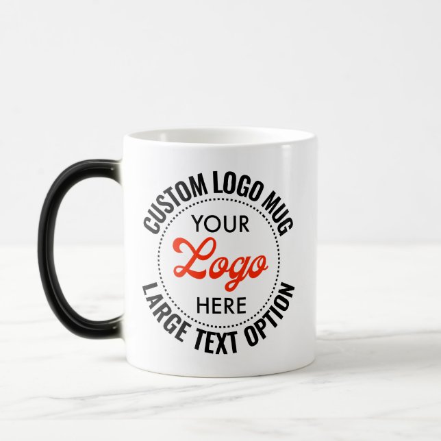 Large Size Text Promotional Logo Heat Changing Mug (Left)