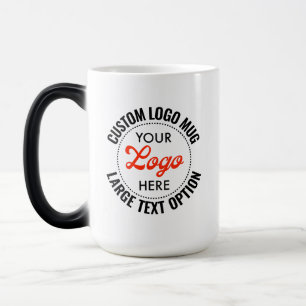 Large Size Text Promotional Logo Heat Changing Mug