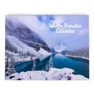 Large Size Winter Paradise Calendar