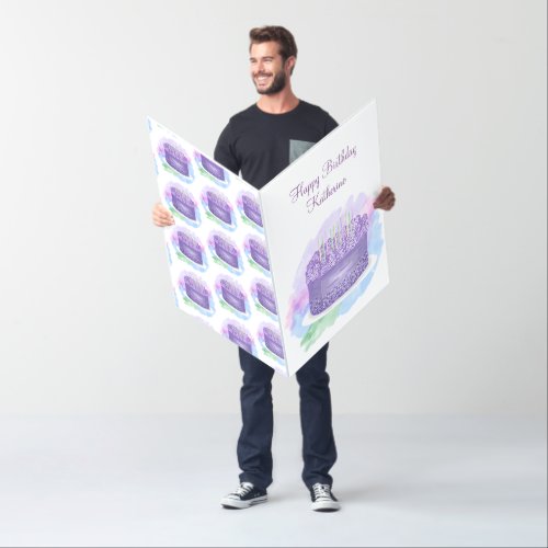 Large Sized Personalized Birthday  Card