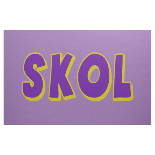 Large SKOL Fabric Material for Banner or Flag