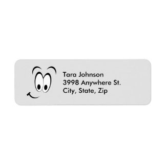 Large Smiling Face Outline, ZFJG Label
