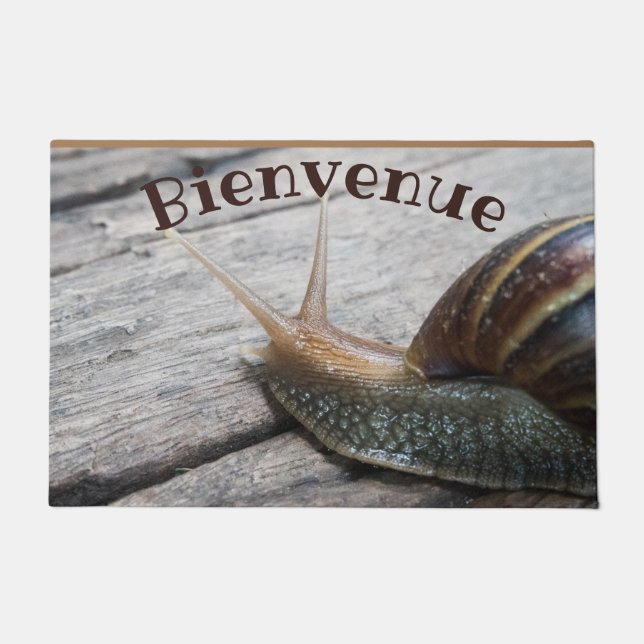 Large Snail - Bienvenue Doormat (Front)