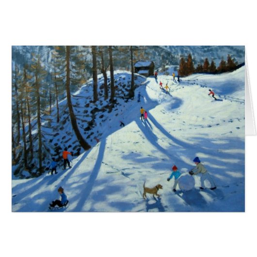 Large Snowball Zermatt Cards (Front Horizontal)