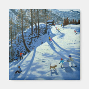 Large Snowball Zermatt Magnet