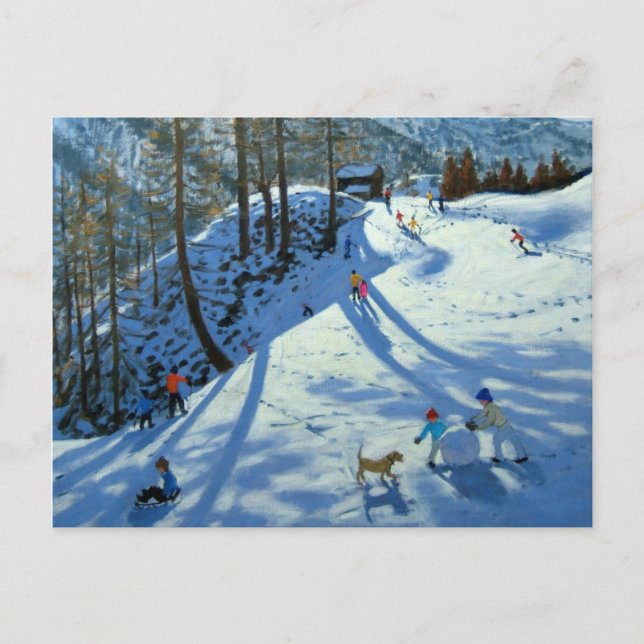 Large Snowball Zermatt Postcard (Front)