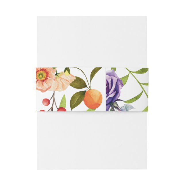 large  SOAP BAND CUSTOMIZE Invitation Belly Band (Back Example)