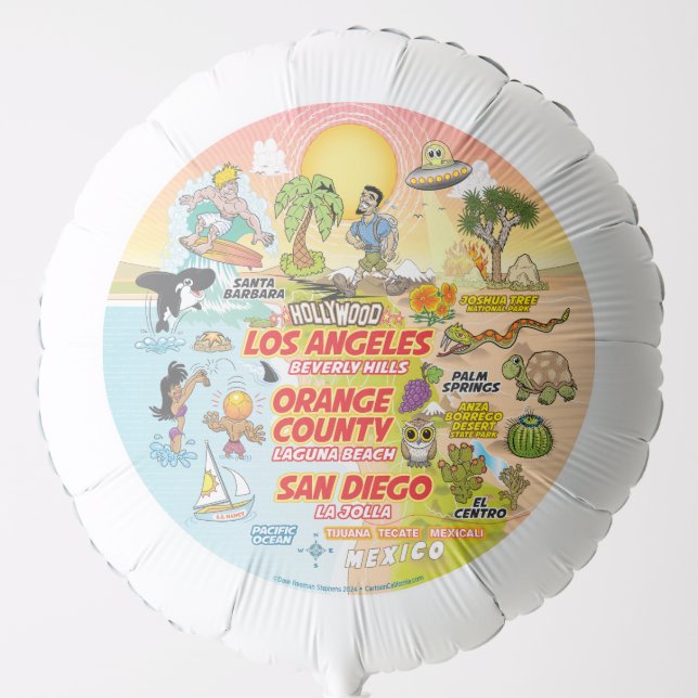 Large SoCal Sunset Balloon (Front)