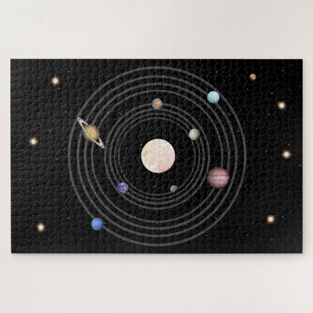 Large Solar System Jigsaw Puzzle (Horizontal)