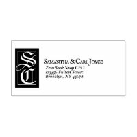 Large Solid Monogram | Elegant Return Address