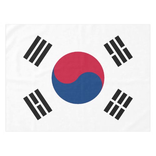 Large South Korean Flag Tablecloth