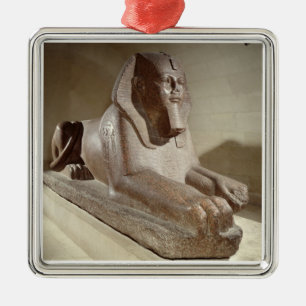 Large Sphinx, from Tanis (granite) Metal Ornament