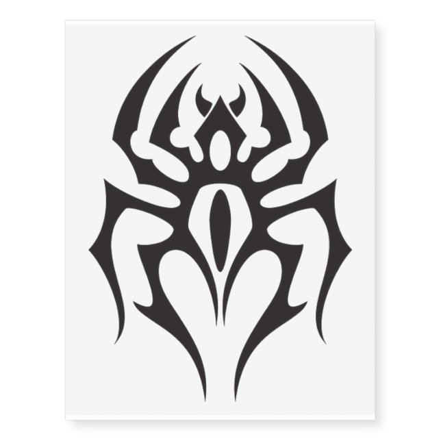 Large Spider Tribal Tattoo (Front)