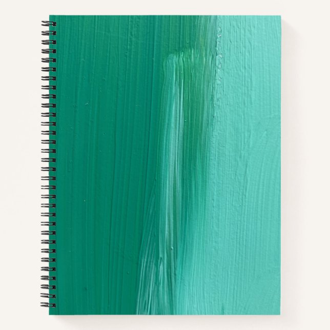 Large Spiral Notebook in Bermuda Shores Design (Front)