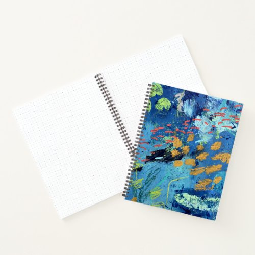 Large Spiral Notebook in Blackfish Design