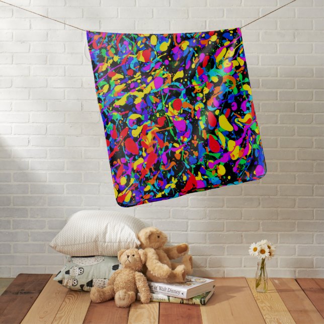 Large Splatter - Baby Blanket (In Situ)