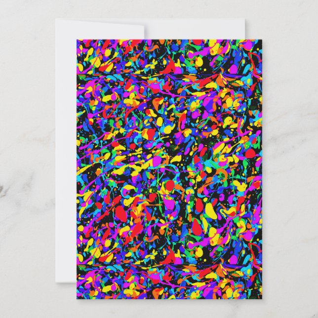 Large Splatter - Greeting Card (Front)
