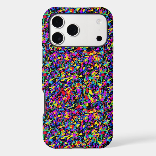 Large Splatter - iPhone (17 Pro Max) Case (Back)