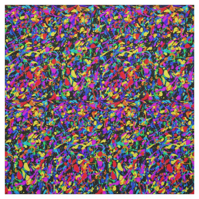 Large Splatter - Ivory Linen Fabric (Swatch)