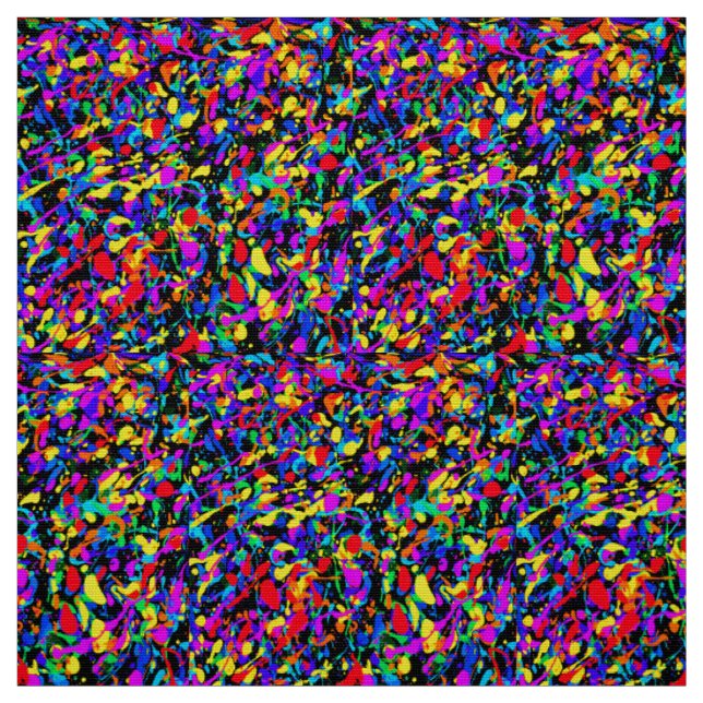 Large Splatter - Polyester Weave Fabric (Swatch)