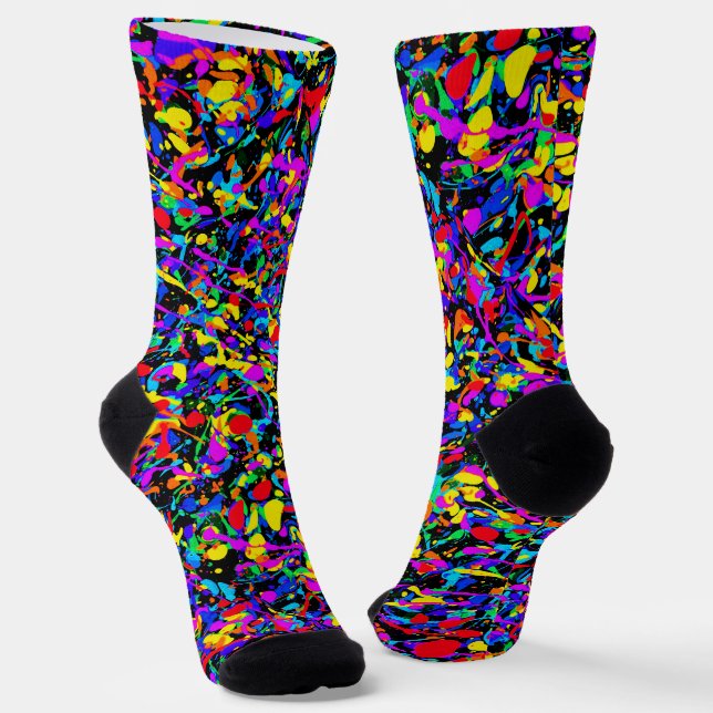 Large Splatter - Premium Socks (Angled)