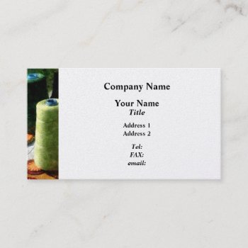 Large Spools Of Thread - Platinum Business Card by SusanSavad at Zazzle