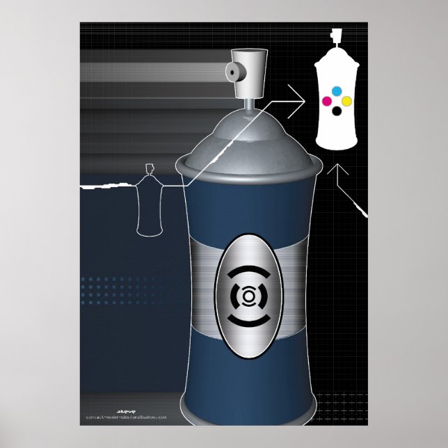 large spray can poster (Front)