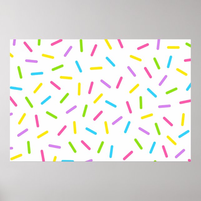 Large Sprinkles Party Backdrop Poster (Front)