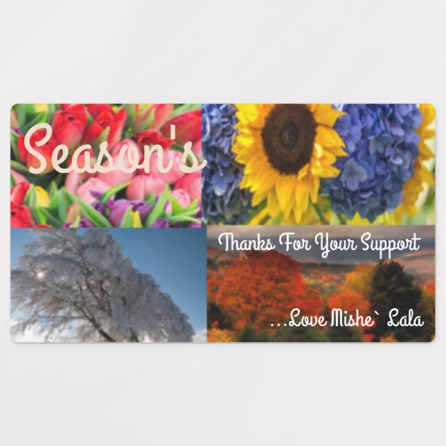 Large Square Adhesive / Waterproof Label (Design 3)